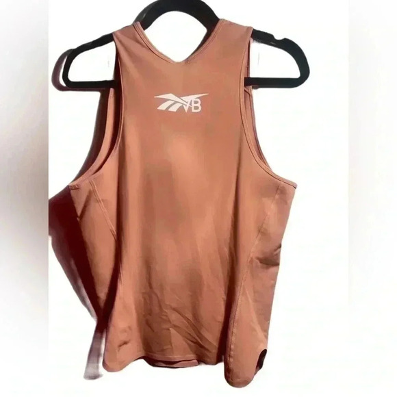 NWT Reebok x  Victoria Beckham taupe casual lightweight sleeveless tank top L - Picture 4 of 4